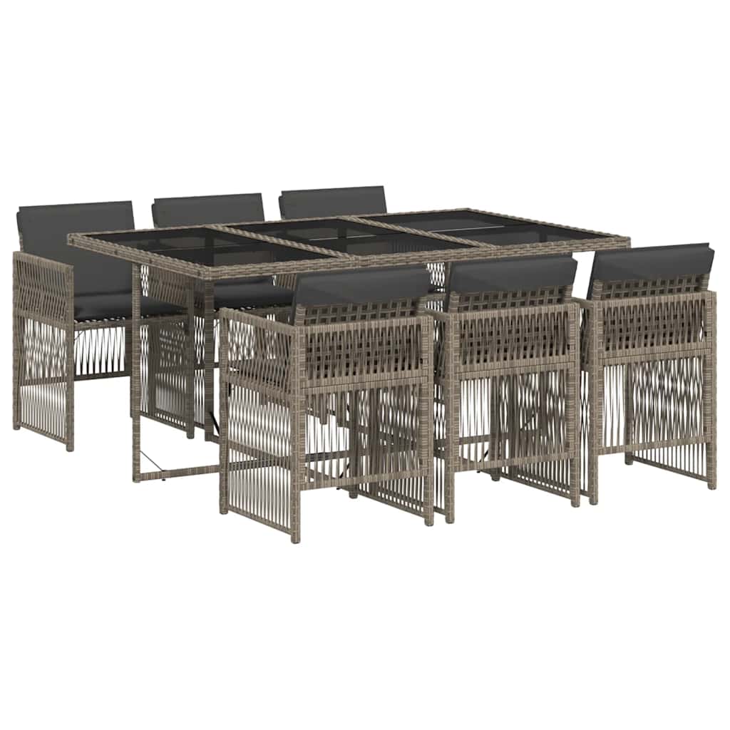 Garden Dining Set | Grey and Black