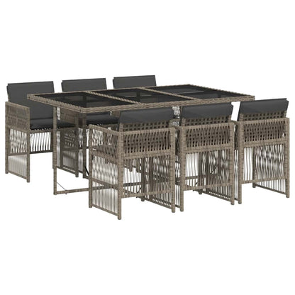 Garden Dining Set | Grey and Black