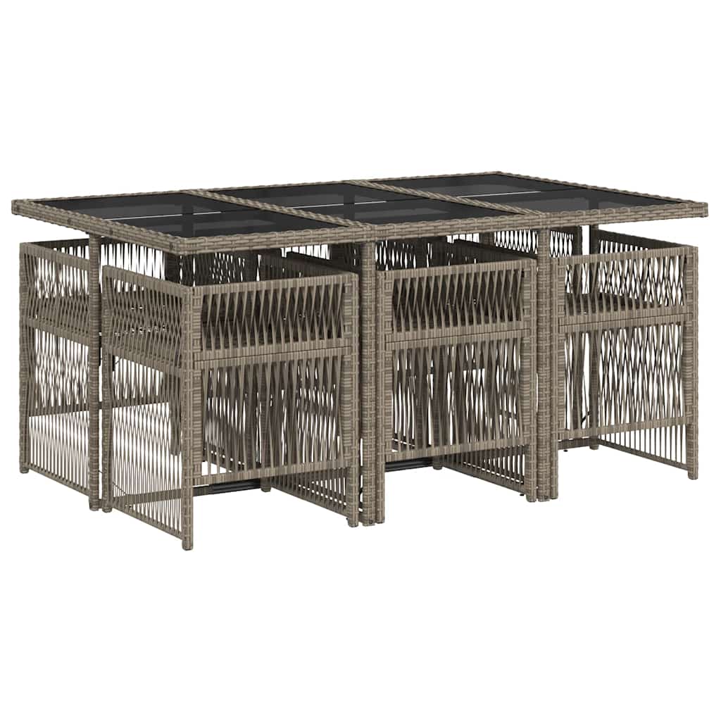 Garden Dining Set | Grey and Black