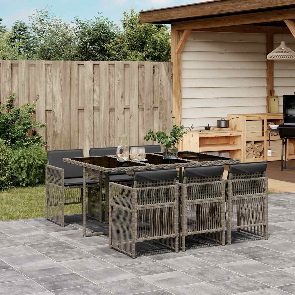 Garden Dining Set | Grey and Black
