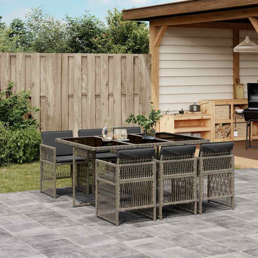 Garden Dining Set | Grey and Black