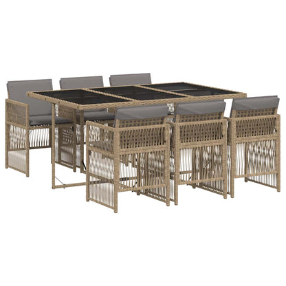 Garden Dining Set | Mix beige and black