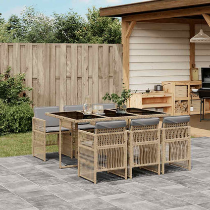 Garden Dining Set | Mix beige and black