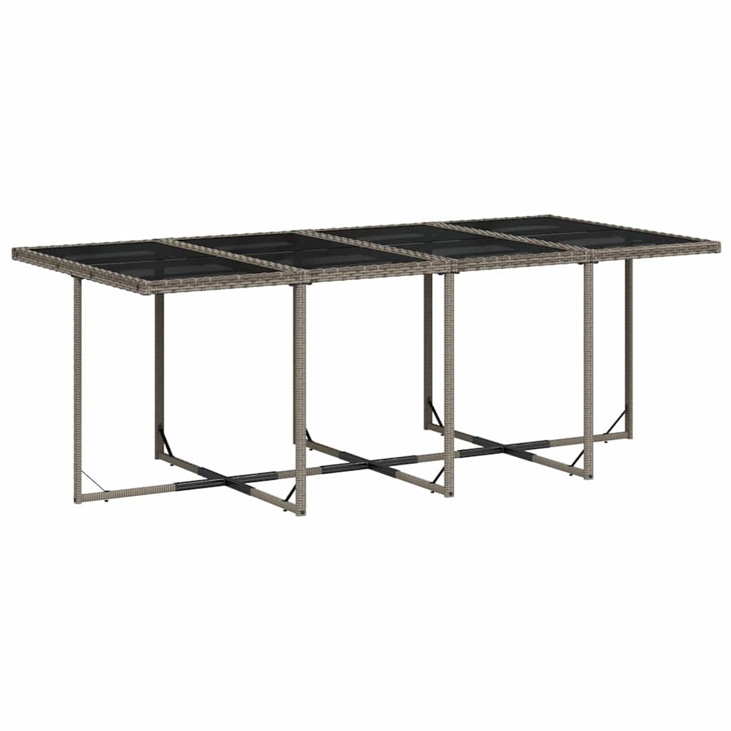 Garden Dining Set | Grey and black
