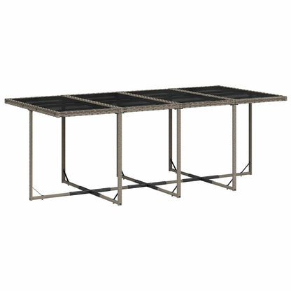 Garden Dining Set | Grey and black