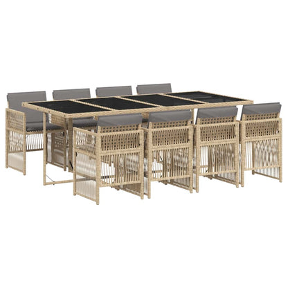 Garden Dining Set | Mix beige and black, Light grey