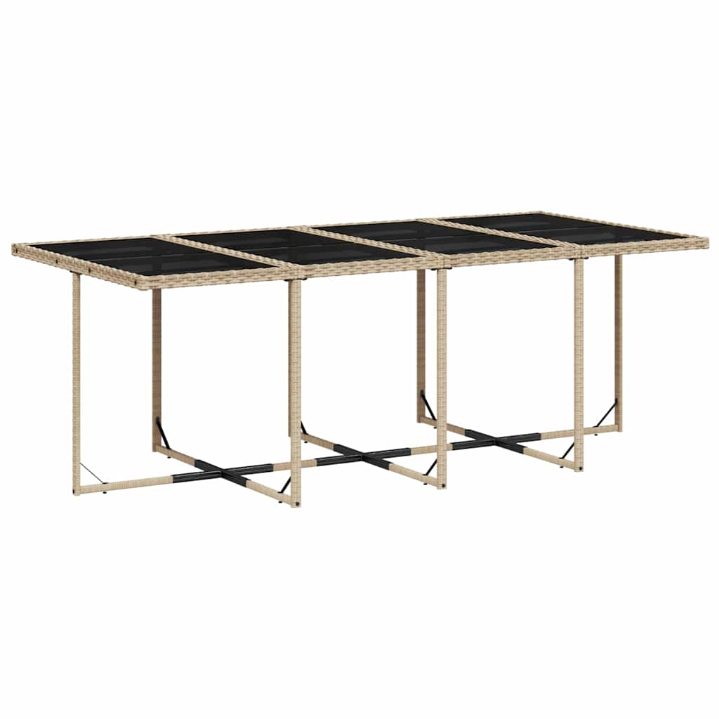 Garden Dining Set | Mix beige and black, Light grey