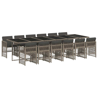 Garden Dining Set | Grey, Black, Dark Grey