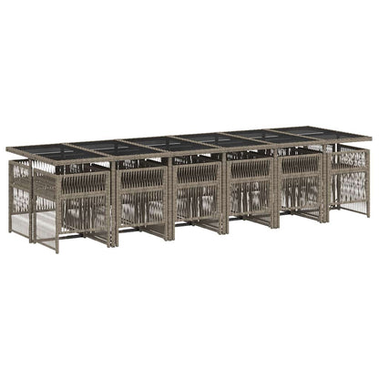 Garden Dining Set | Grey, Black, Dark Grey