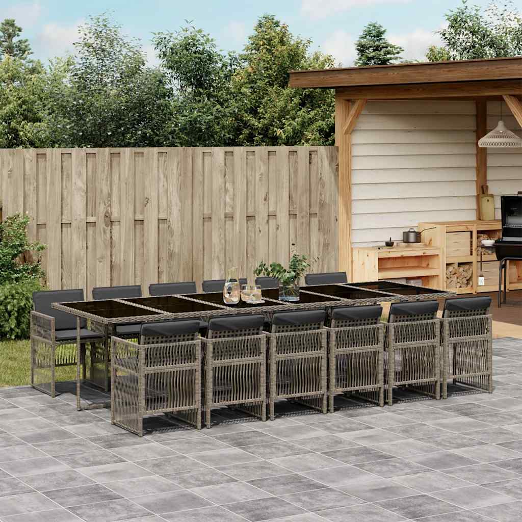 Garden Dining Set | Grey, Black, Dark Grey