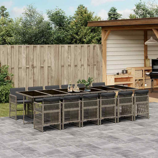 Garden Dining Set | Grey, Black, Dark Grey