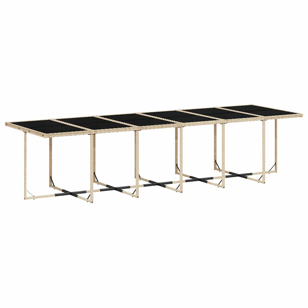 Garden Dining Set | Mix beige and black