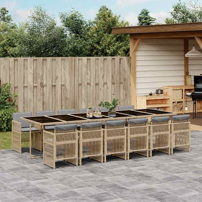 Garden Dining Set | Mix beige and black