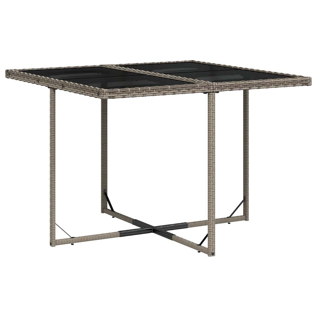 Garden Dining Set | Grey | PE Rattan | 7 Piece | Removable Covers