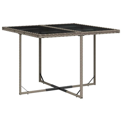 Garden Dining Set | Grey | PE Rattan | 7 Piece | Removable Covers
