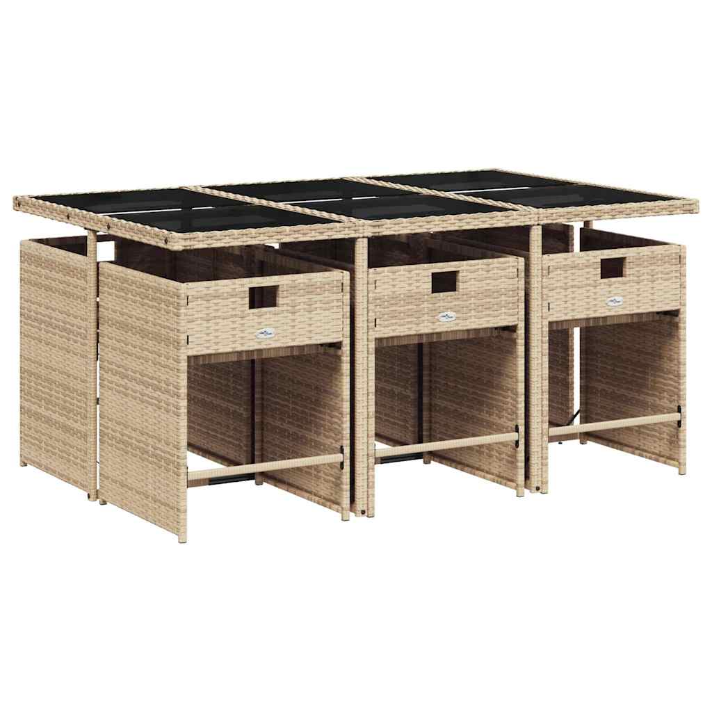Garden Dining Set | Mix beige, light grey