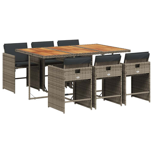 Garden Dining Set | Grey, brown
