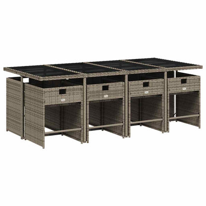 Garden Dining Set | Grey, Dark grey, Black