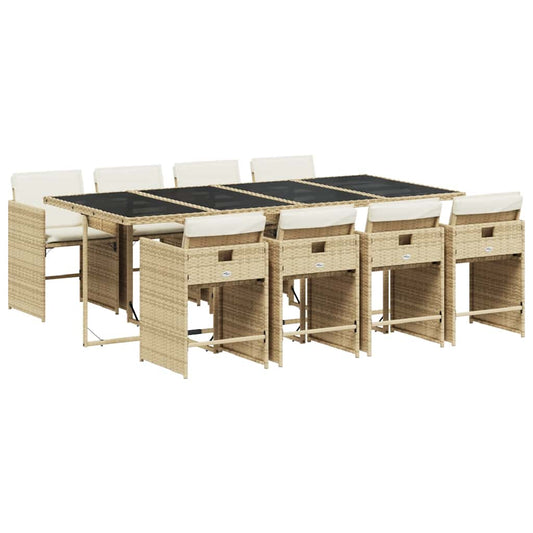 Garden Dining Set | Beige, Black, Cream White