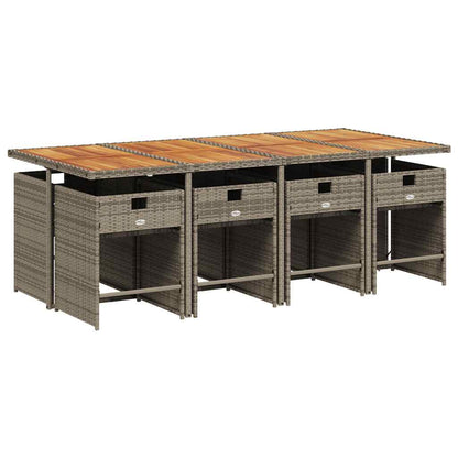 Garden Dining Set | Grey and Brown