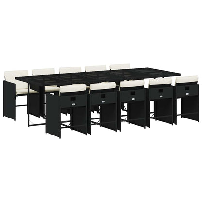 Garden Dining Set | Black, Cream White