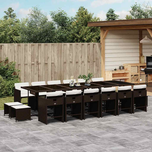 Garden Dining Set | Brown