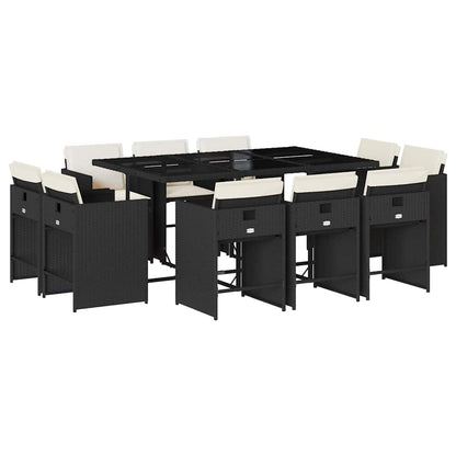 Garden Dining Set | Black, Cream White