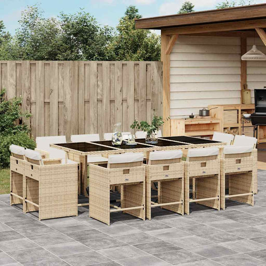 Garden Dining Set | Beige, Cream White, Black