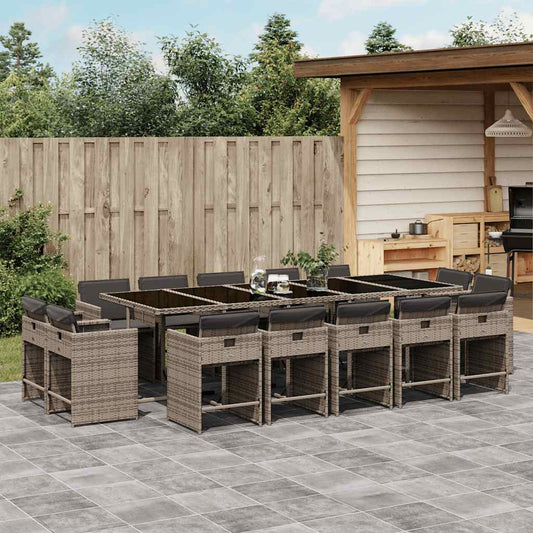 Garden Dining Set | Grey, black, dark grey