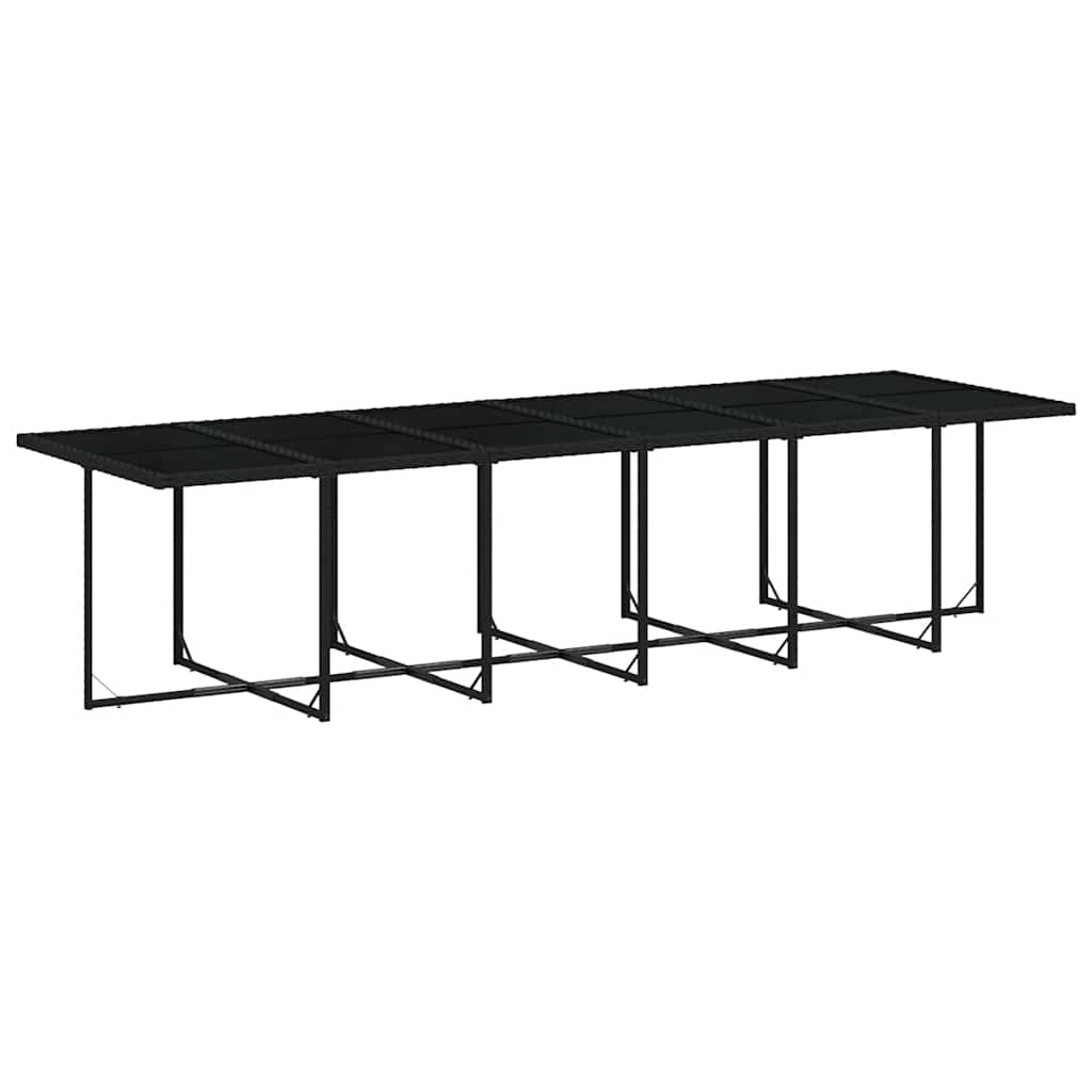 Garden Dining Set | Black and Cream White