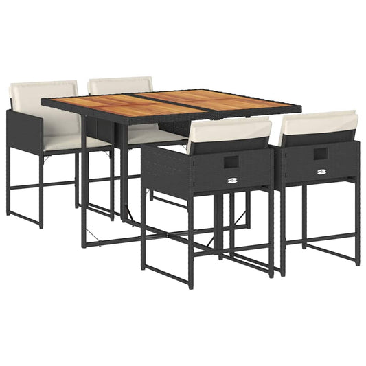 Garden Dining Set | Black and cream