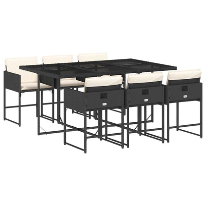 Garden Dining Set | Black, Cream White