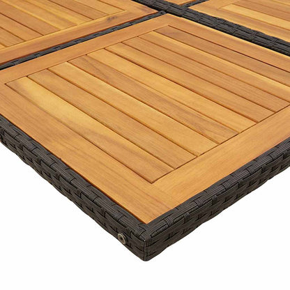 Garden Dining Set | Black, Brown, Cream White