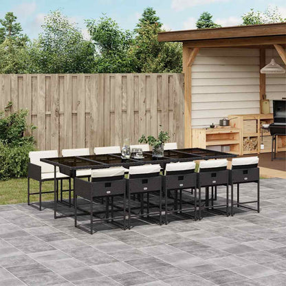 Garden Dining Set | Black, Cream White