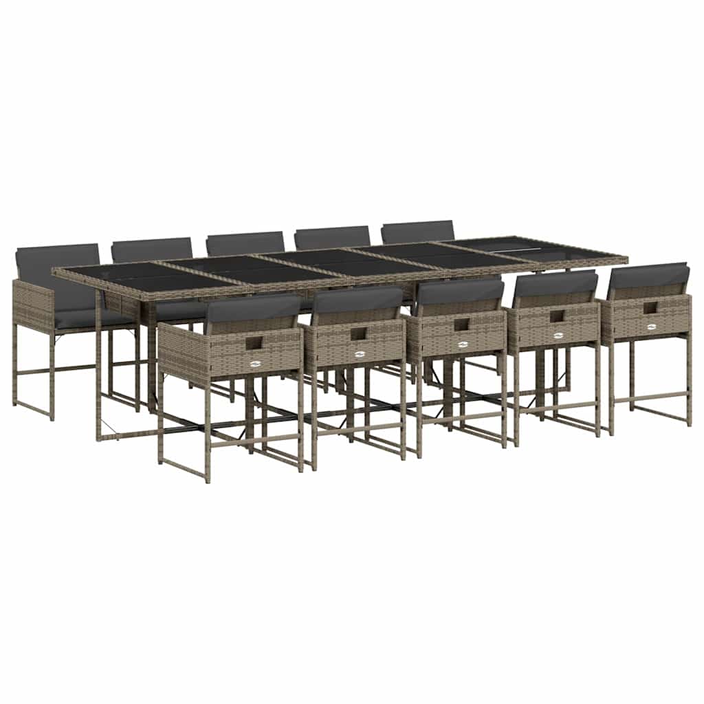 Garden Dining Set | Grey, Dark Grey, Black