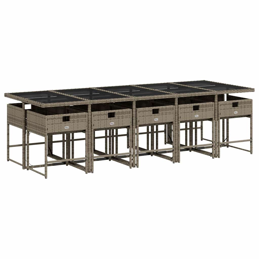 Garden Dining Set | Grey, Dark Grey, Black