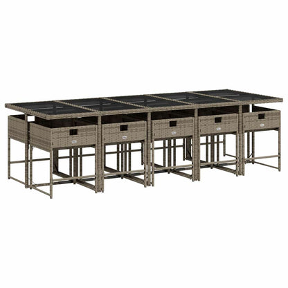 Garden Dining Set | Grey, Dark Grey, Black