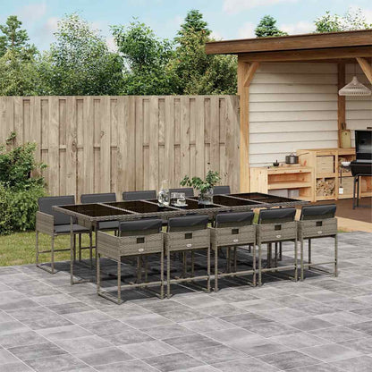 Garden Dining Set | Grey, Dark Grey, Black
