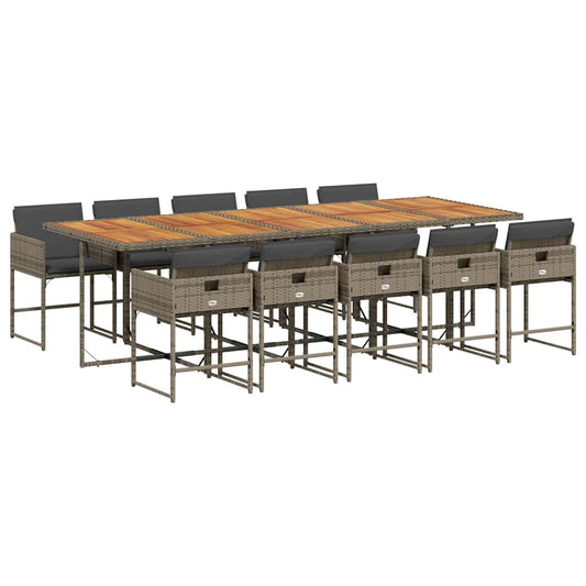 Garden Dining Set | Grey and Brown