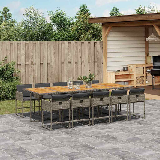 Garden Dining Set | Grey and Brown