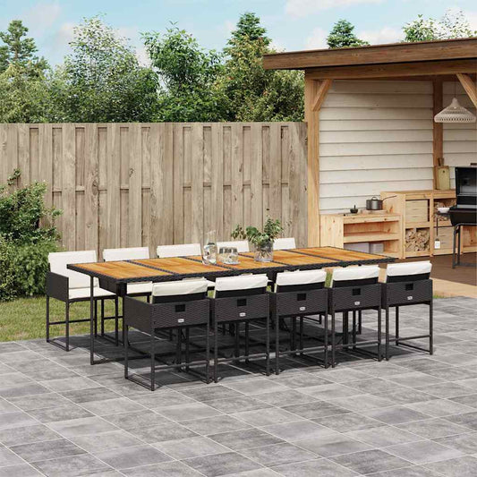 Garden Dining Set | Black and brown