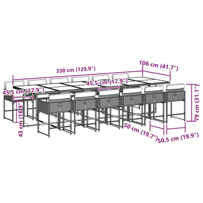 Garden Dining Set | Grey, Dark Grey