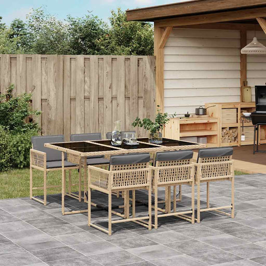 Garden Dining Set | Mix beige, Light grey