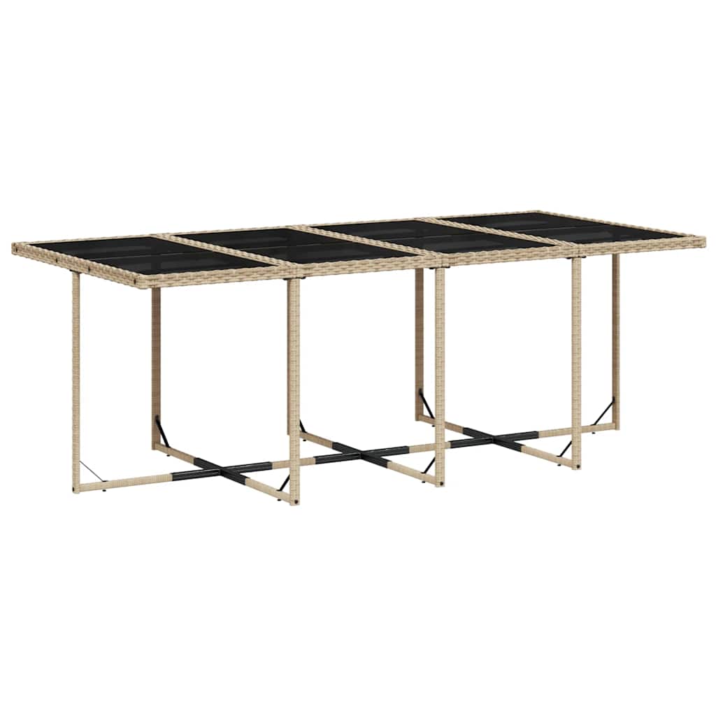 Garden Dining Set | Mix beige, Light grey, Black