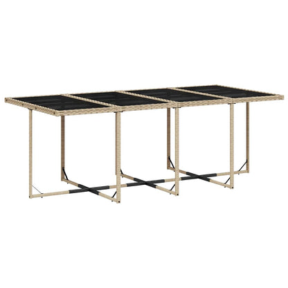 Garden Dining Set | Mix beige, Light grey, Black