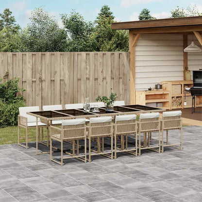 Garden Dining Set | Beige, Cream White, Black