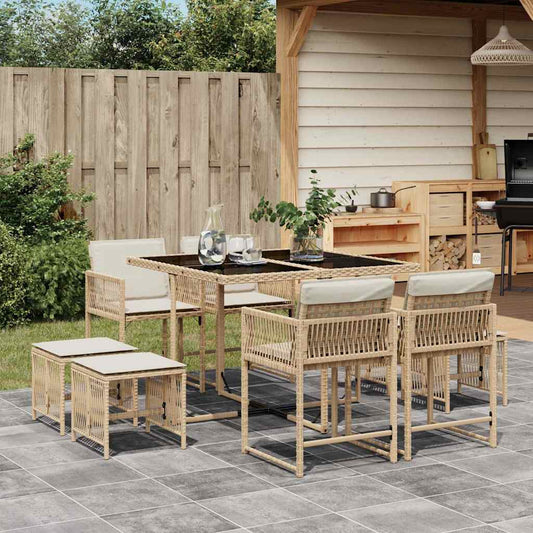 Garden Dining Set | Beige and Cream