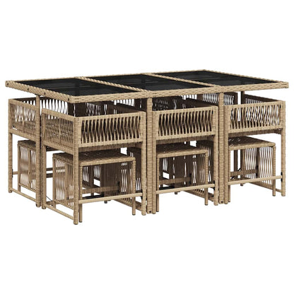 Garden Dining Set | Beige, Cream White, Black
