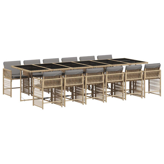 Garden Dining Set | Mix beige, Light grey