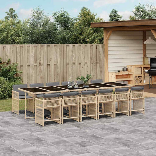 Garden Dining Set | Mix beige, Light grey